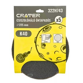 Crater csiszolóháló öntapadós 5db/csomag K40