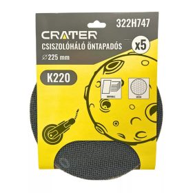 Crater csiszolóháló öntapadós 5db/csomag K220