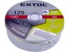 Extol vágókorong 20 db, acélhoz; 125×1×22,2mm, max 12200 ford/perc, fémdobozban