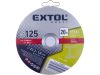 Extol vágókorong 20 db, acélhoz; 125×1×22,2mm, max 12200 ford/perc, fémdobozban