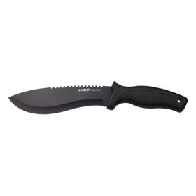   Extol vadász- és túrakés, 2CR13 rozsdamentes acél penge, műanyag nyél, nylon tok, teljes/penge hossz: 290mm/170mm