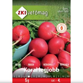 ZKI vetőmag 4.kategória, korai legjobb retek, 5g
