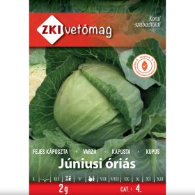 ZKI vetőmag 4.kategória, Júniusi óriás fejes káposzta