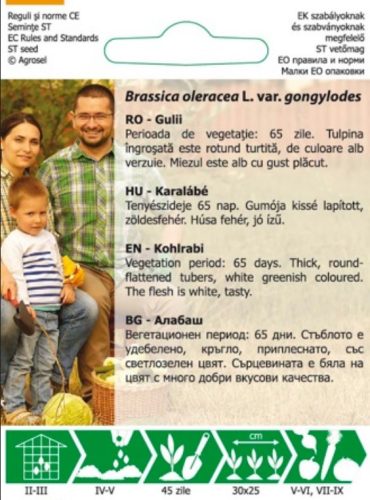 Agrosel vetőmag 2.kategória, Delikatess White karalábé, 1,5g