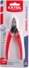 Extol műszerész oldalcsípő fogó, mini, 130 mm, HRC 52-55, átvágható drót max.: réz: 2mm, acél:1mm