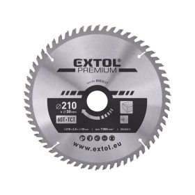   Extol körfűrészlap, keményfémlapkás, 400×30mm(lyuk átm), T60; 3,8mm lapkaszélesség, max. 3000 ford/perc