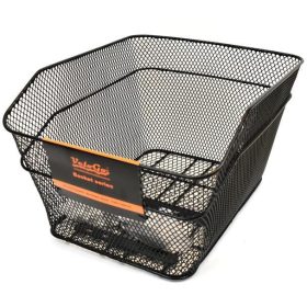  Fém kerékpár hátsó kosár csomagtartóra (Fekete, XXL méret)