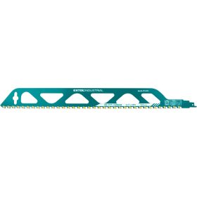  Extol szablyafűrészlap 1db, Bosch befogás, HM/TCT fogak, 505 mm, 2TPI, gázbetonhoz, egyenes, durva vágás