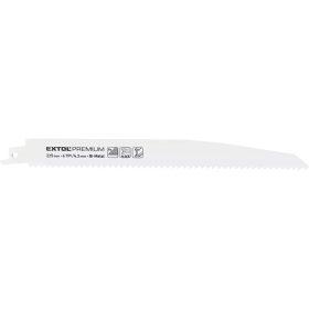   Extol prémium szablyafűrészlap klt., 3db, Bosch befogás, 225 mm, 6T, Bimetal, fém anyagokhoz, tiszta vágás