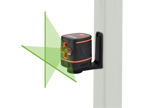 Fortum automatikus lézeres vízszintező, ZÖLD, 1H1V, Li-ion akku 3,7V 1400mAh, pontosság: 0,3mm/1m, 1/4" menet