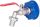 Karos csap IBC tartályhoz 3/4"kimenet, 60mm tartály záró kupak 3/4"-os csatlakozással, 3/4"-os tömlővég 