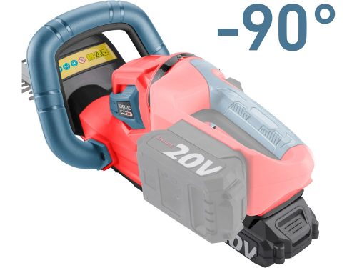 Extol akkus sövényvágó gép, Share20V, 20V, Li-ion, 474mm, 1db 2000 mAh Li-ion akku, 1db töltő