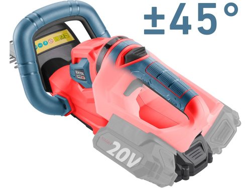 Extol akkus sövényvágó gép, Share20V, 20V, Li-ion, 474mm, 1db 2000 mAh Li-ion akku, 1db töltő