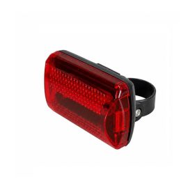 Kerékpár hátsó lámpa (5 LED, 7 funkciós, elemes)